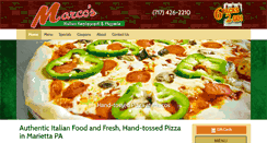 Desktop Screenshot of marcos-pizza.net